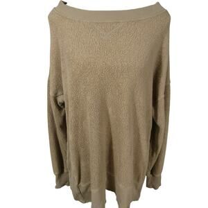 Aerie Women's Small Sweatshirt Side Slits Casual Oversized Loungewear